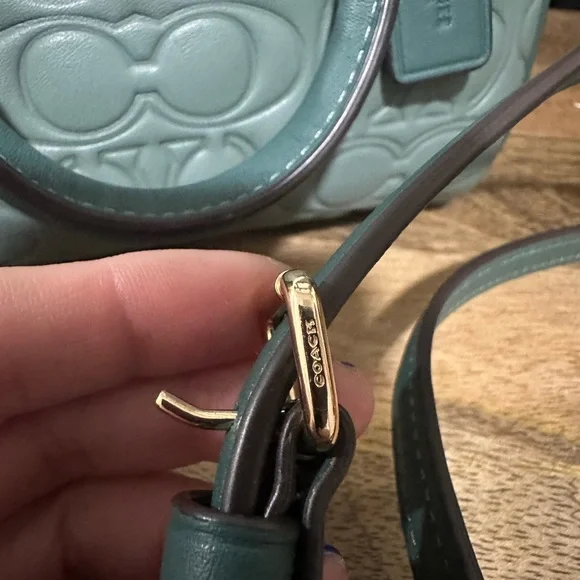 Coach Mini Rowan in Embossed Signature Print - Picture 7 of 9